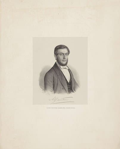 Portret van Abraham Everardus Simon Thomas by Johann Peter Berghaus