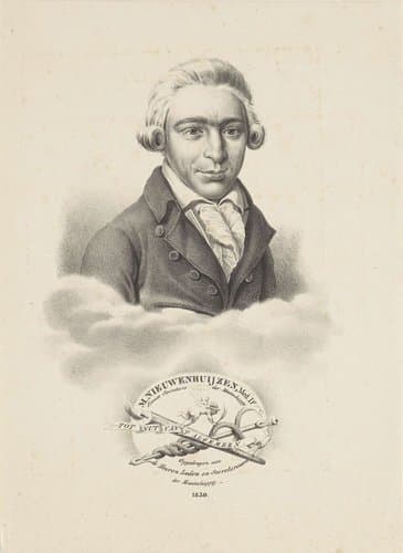 Portret van M. Nieuwenhuyzen by Petrus van den Eynde