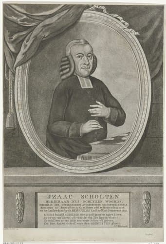 Portret van Isaac Scholten