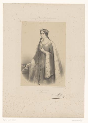 M.lle E. Masson (rôle de Jeanne la Folle) by C. Derancourt