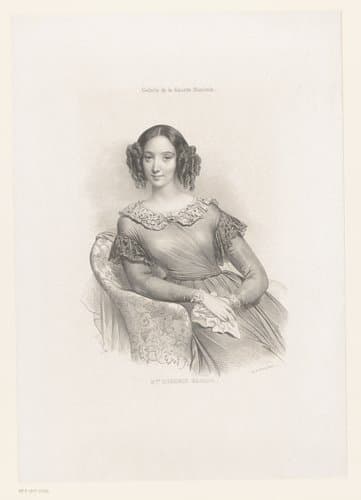 Portret van de zangeres Eugénie Garcia by Achille Devéria