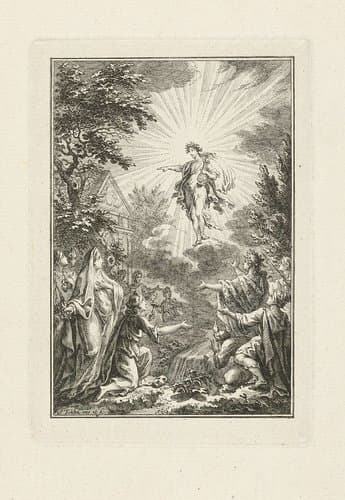 Apollo verschijnt aan de Muzen by Simon Fokke