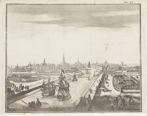 Gezicht op Middelburg