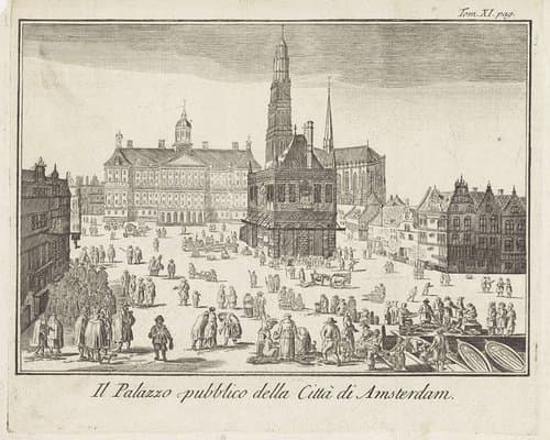 Il Palazzo pubblico della Città di Amsterdam by Giuseppe Filosi