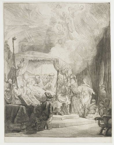 The death of the Virgin by Rembrandt van Rijn