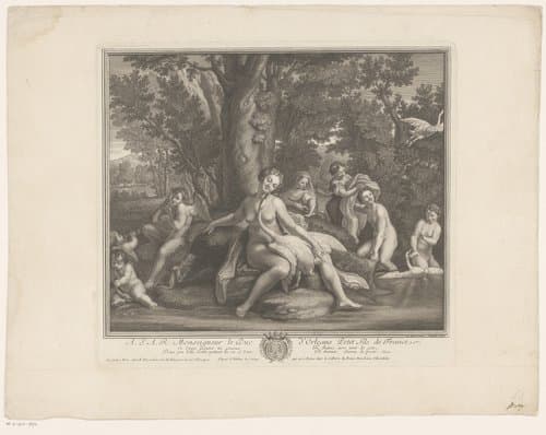 Leda en de zwaan by Étienne Desrochers