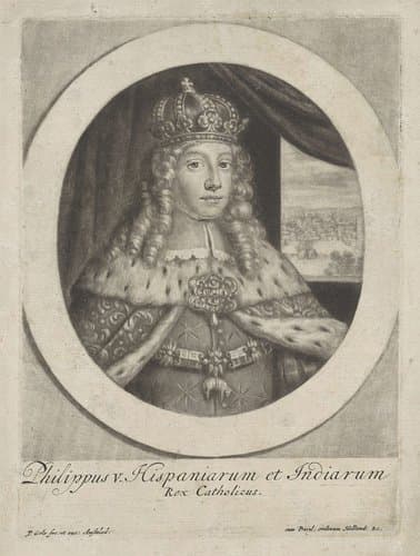 Portret van Filips V by Jacob Gole