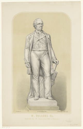 Standbeeld van Hendrik Tollens by Sebastiaan Theodorus Voorn Boers