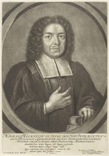 Portret van de predikant Michael Hoernlein by Pieter Schenk (I)