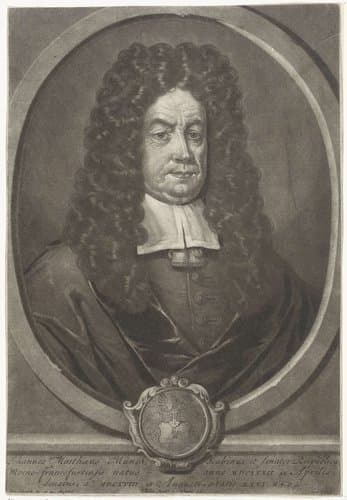 Portret van Johannes Matthaus Münch by Pieter Schenk (I)