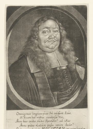 Portret van Christoph Molitor by Georg Fennitzer