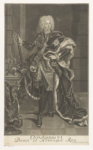 Portret van Christaan VI by Georg Paul Busch