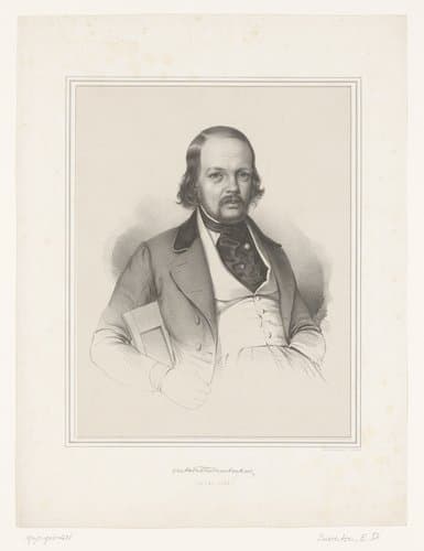 Portret van Oscar Patrick Sturzenbecher by Emilius Ditlev Baerentzen