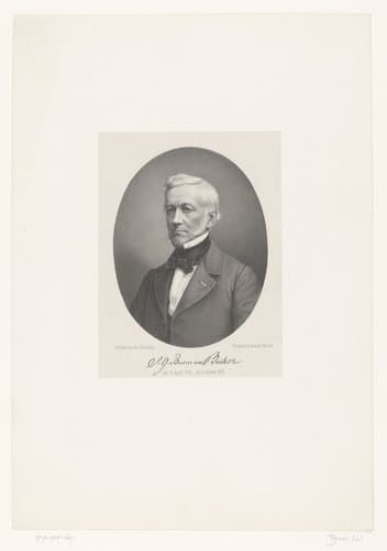 Portret van Johann Gottfried Burman Becker by Isaac Wilhelm Tegner