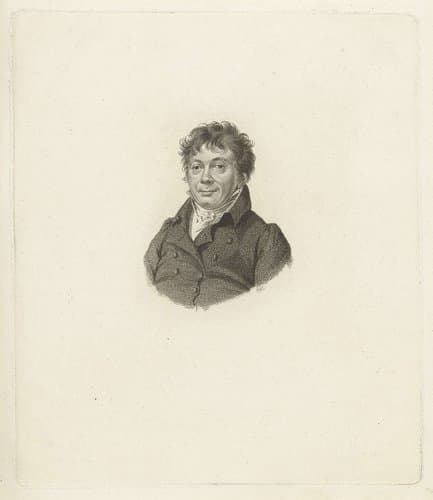Portret van George Nicolas Landré by Jan Willem Caspari