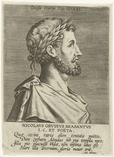 Portret van Nicolaas Grudius by Philips Galle