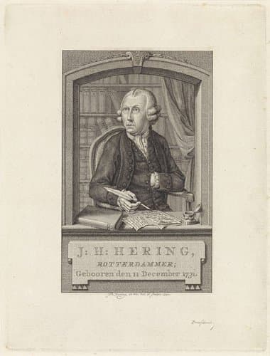 Portret van Johan Hendrik Hering by Theodoor Koning