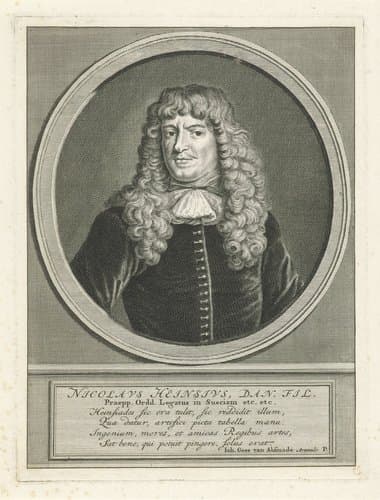 Portret van Nicolaas Heinsius by Adolf van der Laan