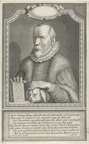 Portret van Justus Lipsius by Adolf van der Laan