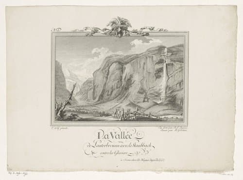 De vallei van Lauterbrunnen by Balthasar Anton Dunker
