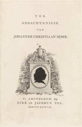 Ter gedachtenisse van Johannes Christiaan Mohr by Theodoor Koning