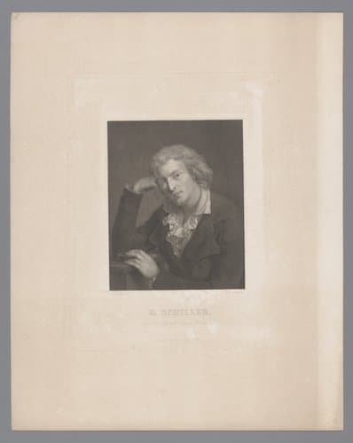 Portret van Fiedrich von Schiller by G.M. Mueller
