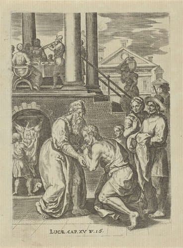De Verloren Zoon komt thuis by Abraham de Bruyn