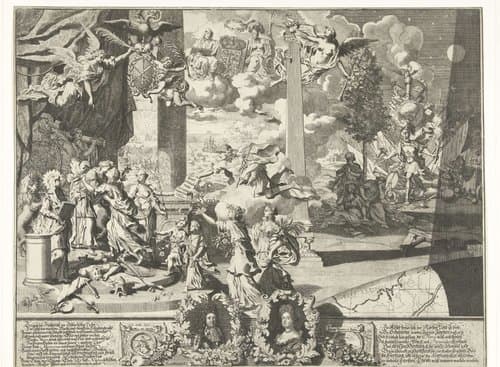 Allegorie op het verdrag van Altona, 1689 by Pieter van den Berge