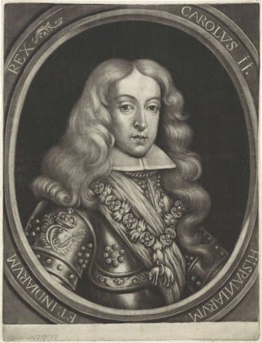 Portret van Karel II, koning van Spanje by Jan van Somer