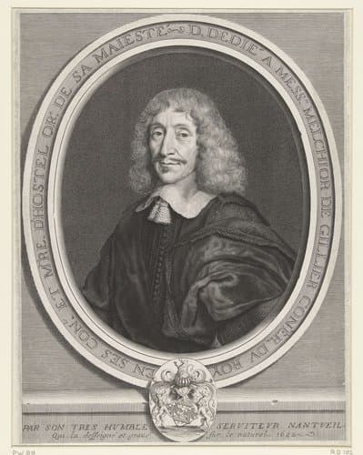 Portret van Melchior de Gillier by Robert Nanteuil