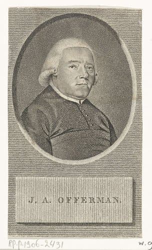 Portret van Joës Andreas Offerman by Jan Willem Caspari