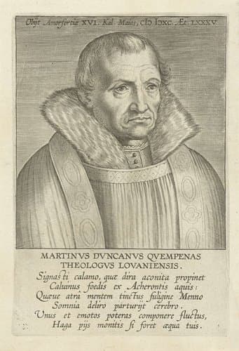 Portret van Martinus Donck by Philips Galle
