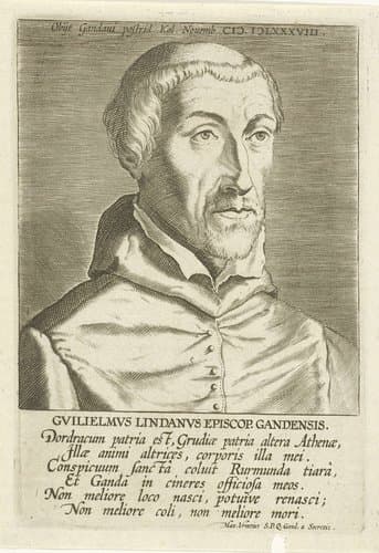 Gvilielmvs Lindanvs Episcop Gandensis by Philips Galle