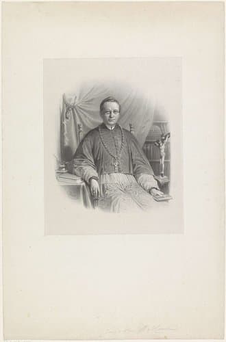 Portret van bisschop Jacobus Franciscus van Vree by Wilhelmus Cornelis Chimaer van Oudendorp