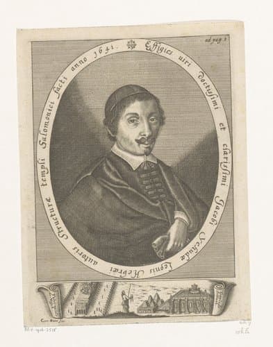Portret van Jacob Jehuda Leon by Conrad Buno