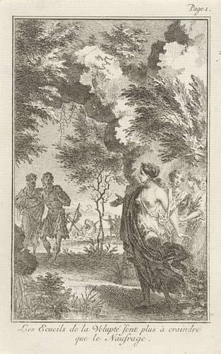 Telemachus en Mentor komen aan op het eiland van Calypso