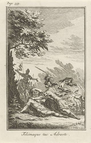Telemachus doodt Adrastus