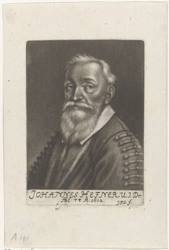 Portret van Johann Hefner op 74-jarige leeftijd by Johann Friedrich Leonard