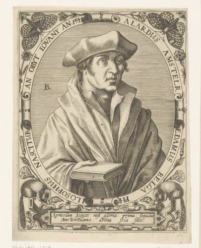 Alardus Amstelredamus Belga philosophus nascitur an obit Lovany an 1541 by Robert Boissard