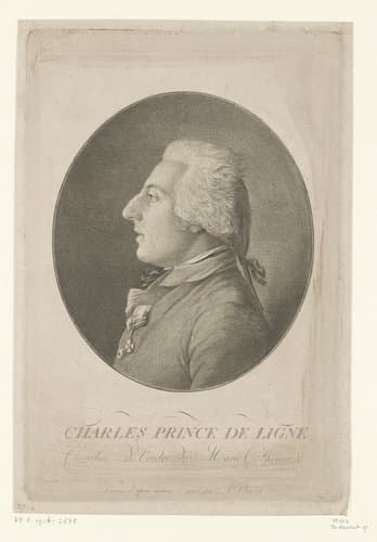 Portret van Charles de Ligne by Adam von Bartsch