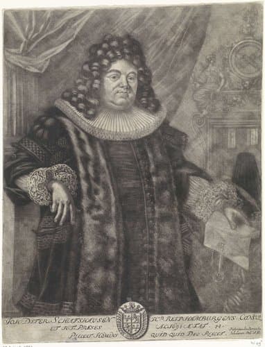 Portret van Johann Dietrich Schaffhausen by Pieter van den Berge