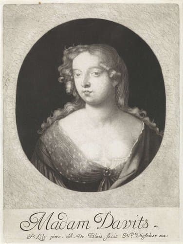 Portret van Mary Davis by Abraham de Blois