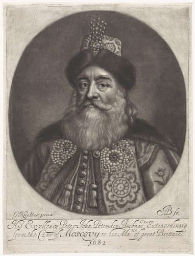 Portret van Peter John Potemkin by Abraham Bloteling