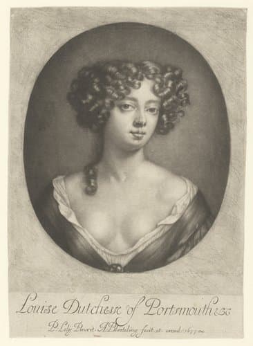 Portret van Louise, hertogin van Portsmouth by Abraham Bloteling