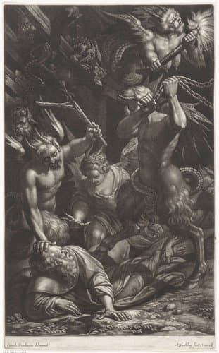 Verzoeking van de heilige Antonius by Abraham Bloteling