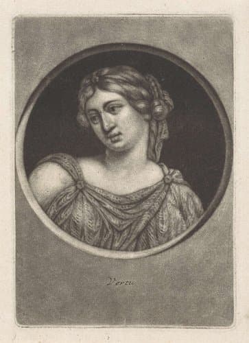 Buste van een jonge vrouw by Abraham Bloteling