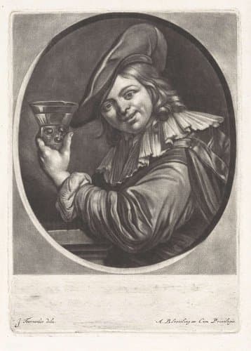 Jonge man met een roemer by Abraham Bloteling