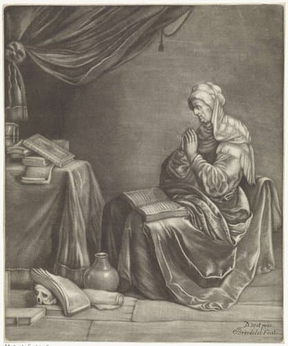 Biddende vrouw