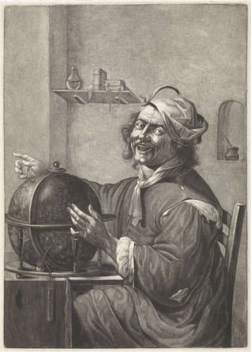 Democritus lacht by Jan van der Bruggen