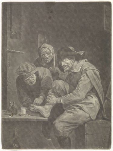Man bij een arts by Jan van der Bruggen